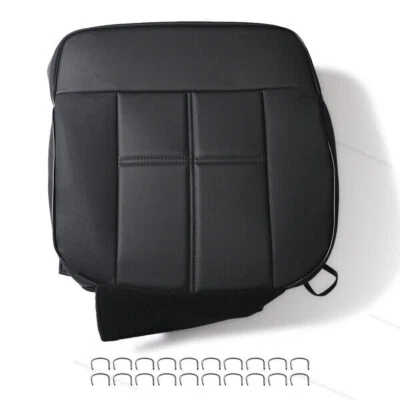 Replacement Vinyl Driver Bottom Seat Cover Fits 2006-2008 Lincoln Mark LT Black - Image 1 of 4