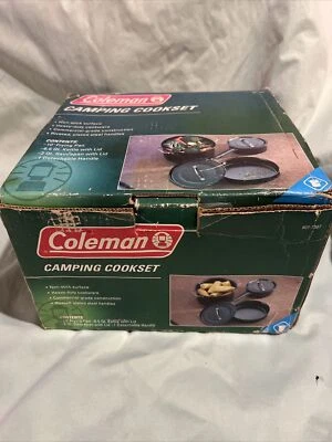 NEW Coleman Family 6 Piece Cookset Non Stick Camping Pots Frying Pan Cook Set - Image 1 of 4