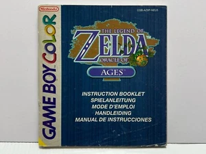 Notice Nintendo GameBoy Color Legend Zelda Oracle Ages GBC Instruction Booklet - Imagen 1 de 2