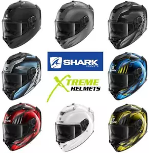 Shark Spartan GT Helmet Full Face Inner Shield Pinlock Included DOT XS-2XL - Foto 1 di 25