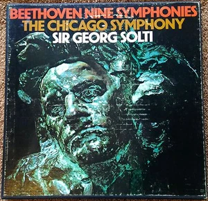 SOLTI : BEETHOVEN THE NINE SYMPHONIES LP - The Chicago Symphony - Picture 1 of 2