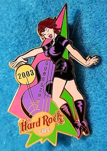 GUANGZHOU CHINA 2003 GIRL OF ROCK SERIES BLACK UNIFORM GOR #2 Hard Rock Cafe PIN - Picture 1 of 1