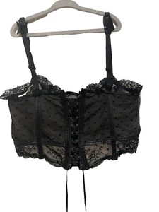 Chantal Thomass Corset Lace Lingerie Sz Eu 40 Us L Black - Picture 1 of 6