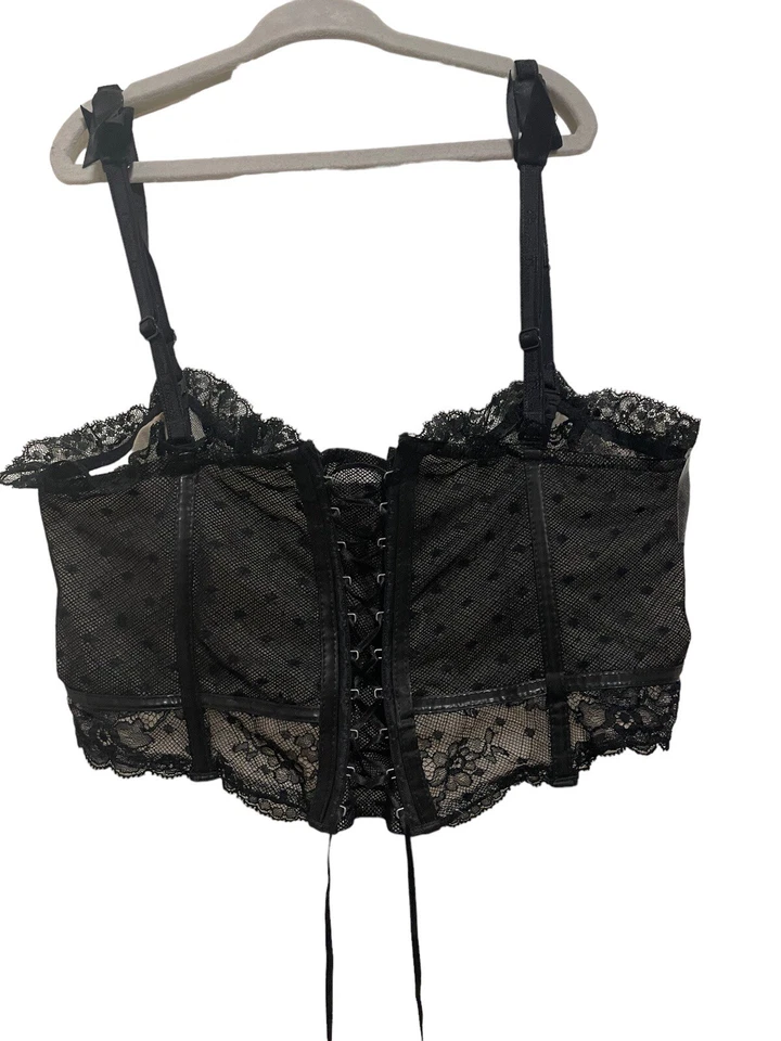 Lencería Corsé Chantal Thomass Encaje Talla EU 40 US L Negra Foto 1 de 4