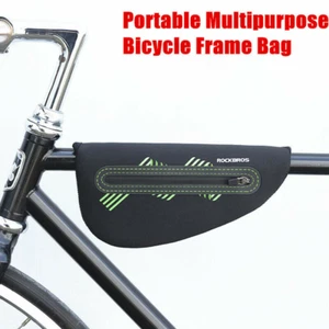 ROCKBROS Portable Mini Bike Frame Bag Front Tube MTB Road Bike Triangle Bag - Picture 1 of 12