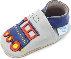Infant and Toddler Soft Leather Shoes – Barefoot-Friendly, Non-Slip Suede Sole, - Picture 1 of 5