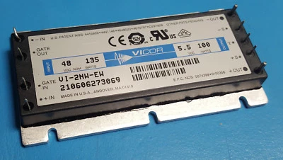 DC-DC CONVERTER MODULE, 48VDC 135Watt to 5.5VDC 100Watt, VICOR, VI-2NW-EW - Image 1 of 4