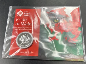 2016 Pride of Whales £20 Silver Coin in Gem UNC in Mint Pack - Picture 1 of 8
