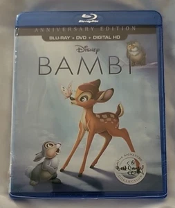 Bambi Anniversary Edition Blu-Ray DVD Digital HD Signature Collection New Sealed - Picture 1 of 2