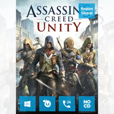 Assassin's Creed Unity for PC Game Ubisoft Key Region Free - Image 1 of 4