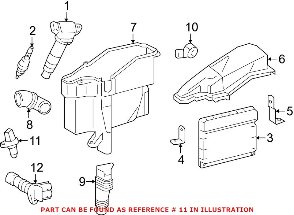 Sensor de posición del árbol de levas del motor izquierdo o derecho original OEM para Lexus Foto 1 de 1