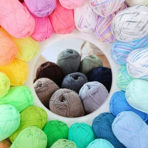 Knitting Wool Crochet Soft Bamboo Milk Cotton Yarn Soft Natural hot Yarn CA - Picture 1 of 65