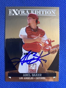 2011 Elite Extra Edition Abel Baker #5 Auto Signed Autograph Angels 