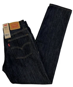 Levi's 511 Slim Boys Jeans 16REG 28X28 Dark Blue Wash #847 - Picture 1 of 7
