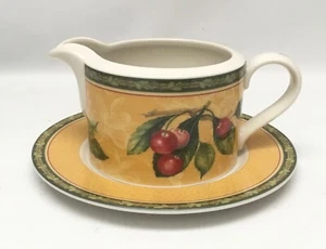 Royal Doulton Vintage Orchard Gravy Boat Pitcher and Underplate - Picture 1 of 3