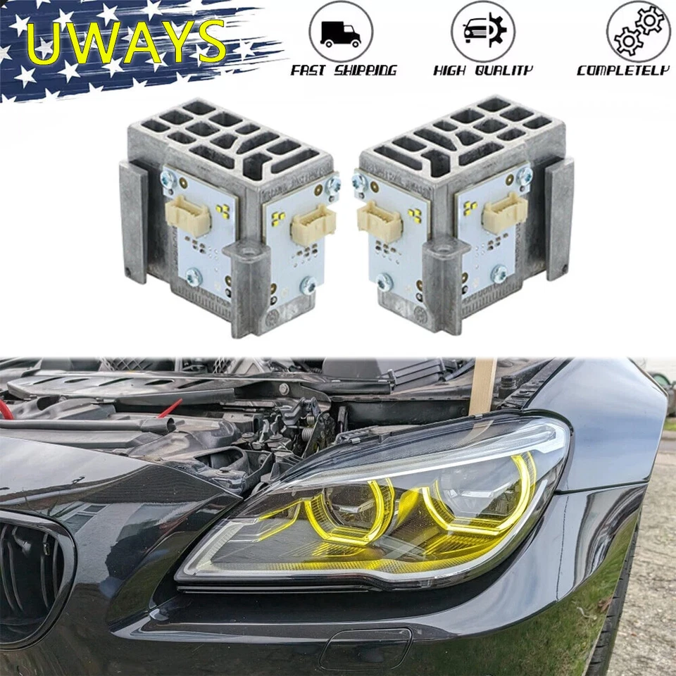 Yellow Angel Eye DRL LED Module For BMW F06 F12 F13 LCI M6 640i 650i 2016-2019 Foto 1 de 3