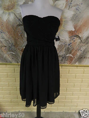 NWT TEVOLIO WOMANS SIZE 6 BLACK CHIFFON DRESS STRAPS OR STRAPLESS INNER BRA  - Image 1 of 4