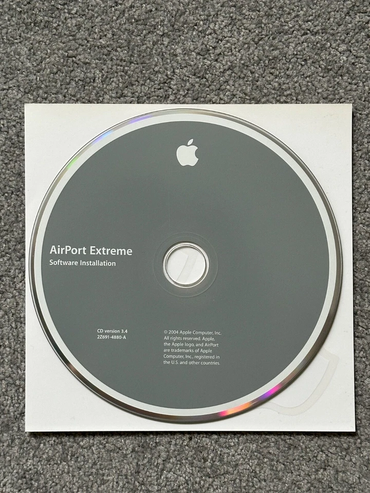 Original Apple - AirPort Extreme Vintage Software - 2004 - Version 3.4 - Bild 1 von 2