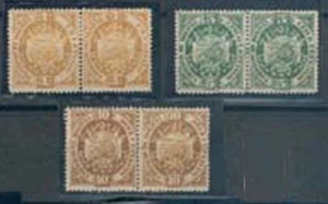 Bolivia LOT Sc 40 42 43 Pairs Thin Paper 74 Specimen and PAIR LAVEL PATRIA FVF - Picture 1 of 4