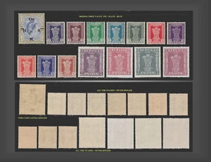 1925,1958 INDIA OFFICIALS NEVER HINGED INCOMPLETE ISSUES SCT.O67,O137-O150 - Picture 1 of 1