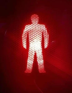GE GTX Standing Man LED Mask Insert and DR4 200MM -8 3/8" LED Unit Red - Picture 1 of 16