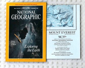 National Geographic November 1988; Everest; Mars; Cayman; Brahmaputra; Honey - Picture 1 of 7