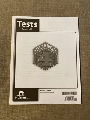 BJU Science 4 Tests with answer keys (4th Edition) - Image 1 of 4