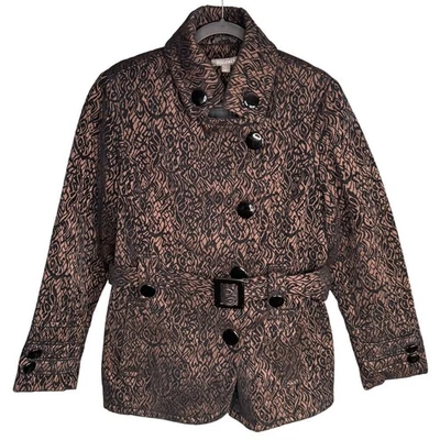 Abrigo ROZ & ALI Talla L Terciopelo Burnout Bruja Negro Bronce Gótico Oscuro Academia  Foto 1 de 4