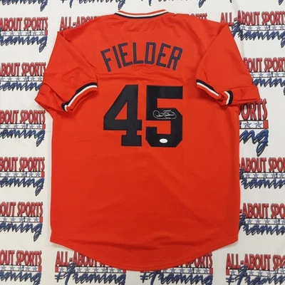 Cecil Fielder Authentic Signed Pro Style Jersey Autographed JSA R1 - Image 1 of 4