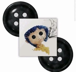 Sealed Coraline Soundtrack 15th Anniversary Mondo Black Button Disc Vinyl New - Picture 1 of 2