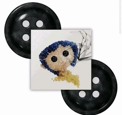 Sealed Coraline Soundtrack 15th Anniversary Mondo Black Button Disc Vinyl New - Image 1 of 2
