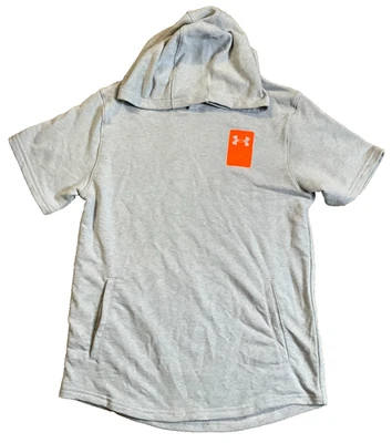 Under Armour Hoodie Youth Short Sleeve Loose Fit Casual Wear Gray YXL -Free Ship - Image 1 of 4