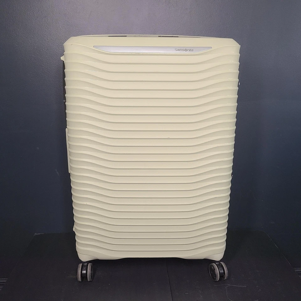 Maleta grande Samsonite UpLift 29" rígida giratoria cerradura TSA beige excelente Foto 1 de 4