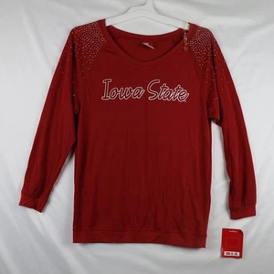 Camisa de baloncesto universitario mediana de la NCAA del estado de Iowa para mujer manga larga pulóver ciego - Imagen 1 de 9