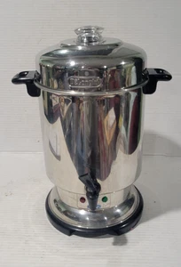 DeLonghi Deluxe Stainless Steel Commercial Percolator Coffee Urn 60 Cups DCU61 - Picture 1 of 11