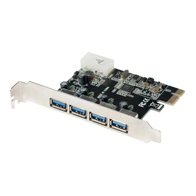 LogiLink PC0057A PCI Express Karte 4x USB 3.0 Typ A Buchse Plug & Play
