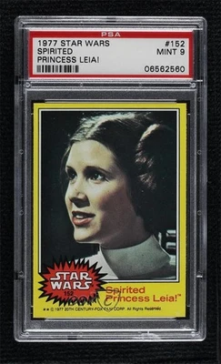 1977 Topps Star Wars Spirited Princess Leia! #152 PSA 9 MINT - Image 1 of 3