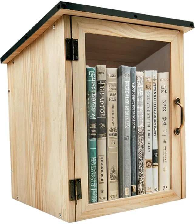 Caja comunitaria exterior impermeable para compartir libros y periódicos, nuevo Foto 1 de 4