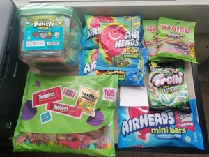 (7.7 LBS) Assorted Soft Candy Haribo Twizzlers Jolly Sour Punch Airheads Trolli - Picture 1 of 8