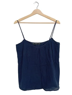 MANGO Camisola Mujeres Top Talla EU 36 azul look casual - Imagen 1 de 4