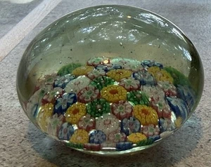 VTG MURANO Fratelli Toso Millefiori Paperweight - Picture 1 of 6