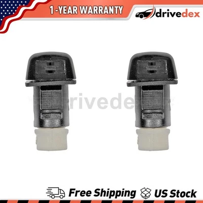 Pair Dorman - HELP Windshield Washer Nozzle Fits 2011 2012 2013 Dodge Durango - Image 1 of 4