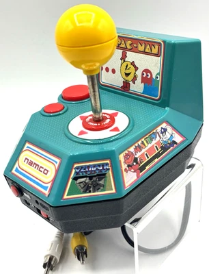 NAMCO Ms. Pac-Man 2004 5-in-1 Plug & Play TV Game Green Cabinet Tested & Works_ - Image 1 of 4