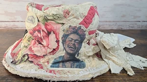 ÚNICO Magnolia Boho Edredón Sombrero Indie Reciclado Gorrión Frida Gato Ajustable S-L - Imagen 1 de 19