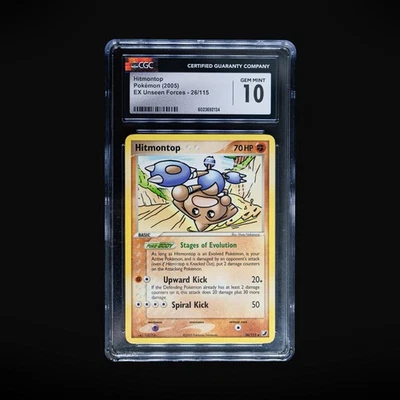 CGC 10 2005 Hitmontop #26/115 EX Unseen Forces - Non Holo - Image 1 of 3