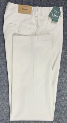 L.L. Bean Women's Size 6 Medium Tall Classic Fit Ivory Pants "fit 30x32" NWT - Image 1 of 4