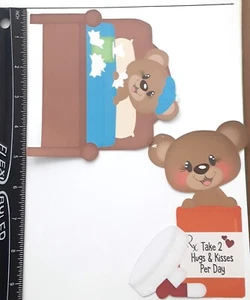 Lot of 2 Sick Bears Medicine Bed  SINGLE LAYER Embellishments 472 - Picture 1 of 1