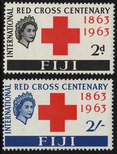 FIJI 1963 CRUZ ROJA (2) COMO NUEVO DESQUICIADO (A30497) - Imagen 1 de 1