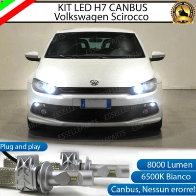 KIT FULL LED VW SCIROCCO PRE-RESTYLING LED H7 6500K 8000 LM ABBAGLIANTE CANBUS - Immagine 1 di 4