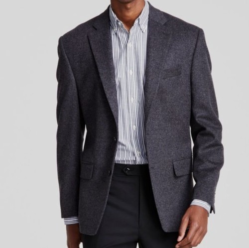 Giacca tuta cappotto sportivo Michael Kors uomo grigio cashmere seta lana taglia 44R